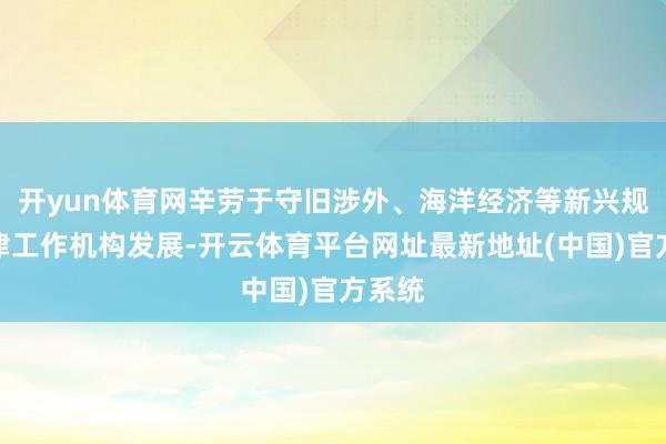 开yun体育网辛劳于守旧涉外、海洋经济等新兴规模法律工作机构发展-开云体育平台网址最新地址(中国)官方系统