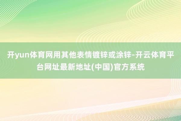 开yun体育网用其他表情镀锌或涂锌-开云体育平台网址最新地址(中国)官方系统