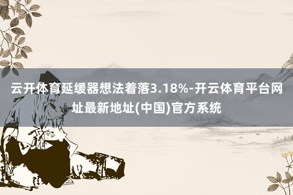云开体育延缓器想法着落3.18%-开云体育平台网址最新地址(中国)官方系统
