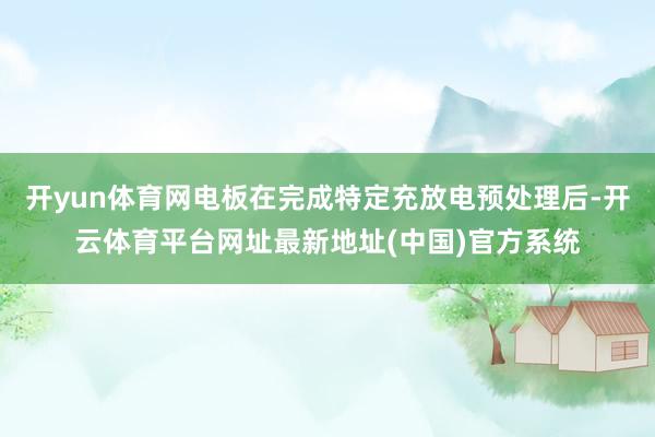 开yun体育网电板在完成特定充放电预处理后-开云体育平台网址最新地址(中国)官方系统